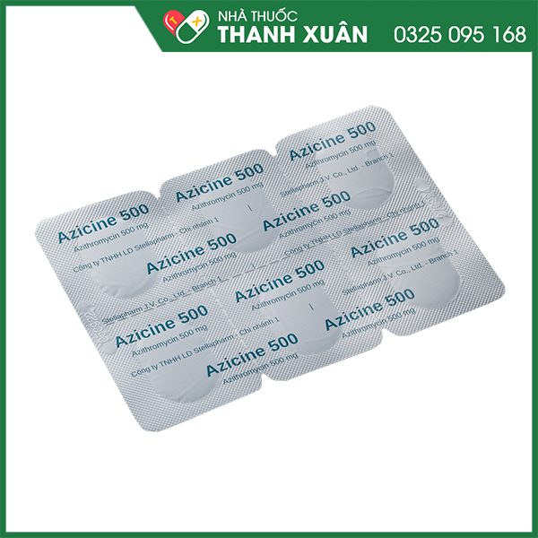 Azicine 500 điều trị nhiễm khuẩn